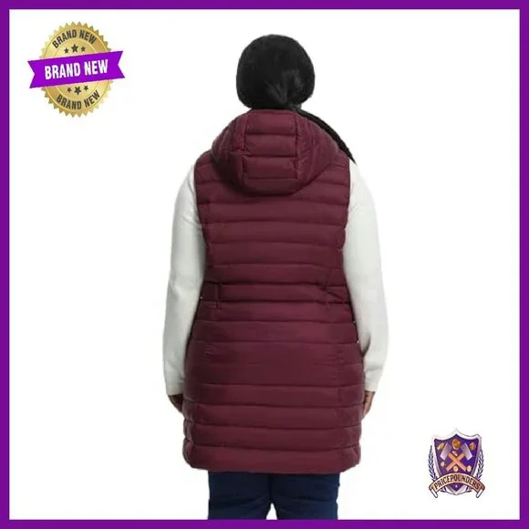 Plus Size Puffer Vest 1X-6X Lightweight Packable Quilted Warm - Picture 4 of 7